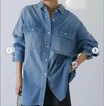 [새상품급] Louangedress 데님 셔츠 블루 긴팔