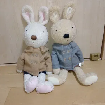 르슈크르 토끼 봉제 인형 토끼 코트 대 2색