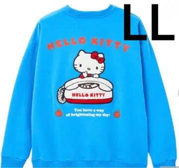새상품 키티 풀오버 LL 파랑 트레이닝복 산리오 헬로키티