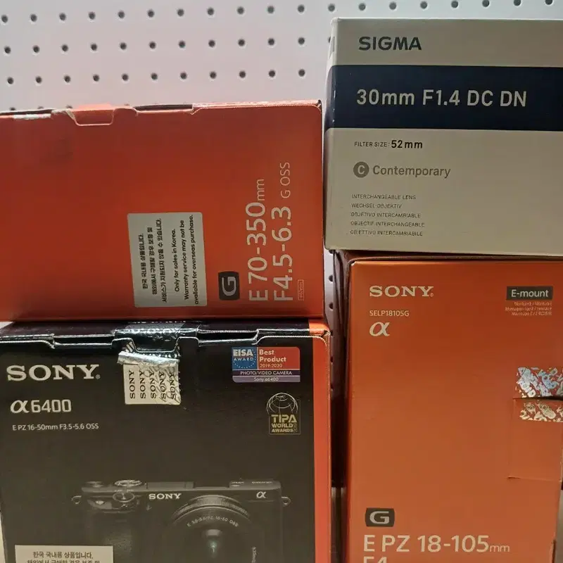 소니 a6400 + 렌즈 3개