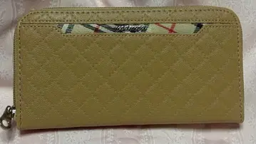 퀼팅 베이지 장지갑