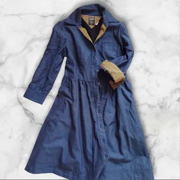 HILFIGER DENIM 데님 셔츠 원피스 플라워 프린트 꽃무늬