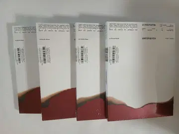 르세라핌 UNFORGIVEN 미개봉 새상품급 4장 세트