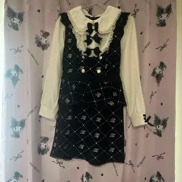 LIZLISA 모노그램 트위드 원피스