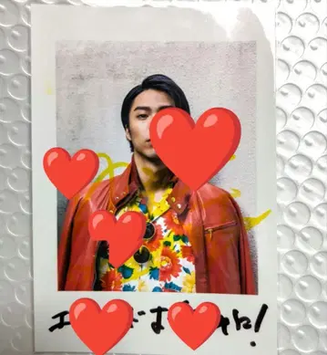 가면라이더 이그제이드 쿠죠 타리야 친필 사인 폴라로이드