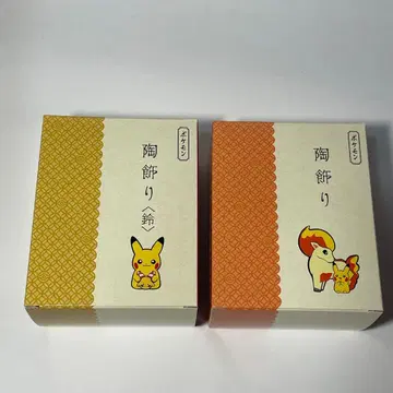 포켓몬 센터 도자기 장식 피카츄 포니타 2개 세트