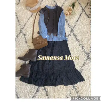 사만사 모스모스 도트 스커트 코디 3세트