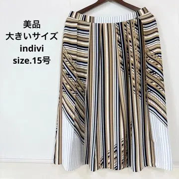새상품급 빅 사이즈 indivi 스커트 15호