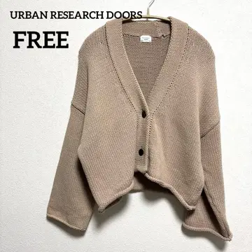어반 리서치 도어스 로우 게이지 숏 가디건 베이지 FREE
