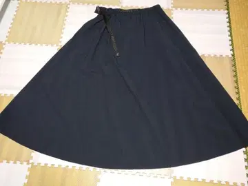 그라미치 네이비 플레어 롱 스커트