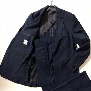 현행 린넨 혼방 폴스미스 셋업 수트 싱글 드레이프감 백 오픈