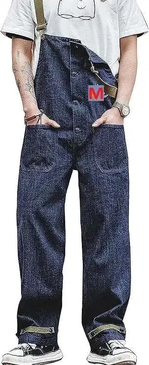 오버롤 남성용 데님 살로펫 빅 사이즈 캡 빵 아웃도어