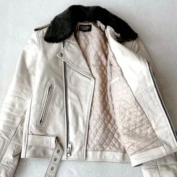 혼 웍스 라이더 자켓 가죽 벨트 보아 퀼팅