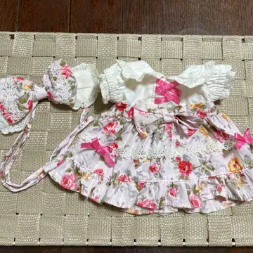 마더구스 숲 우사모모 핑크 원피스 리본