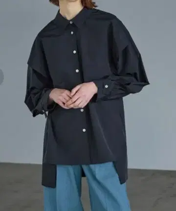 유나이티드 도쿄 루즈 2way 오버 셔츠 블라우스