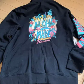 Aloha Made Hawaii 블랙 후드티