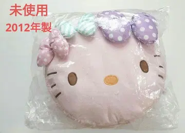 헤이세이 레트로 미사용 헬로키티 페이스형 쿠션 2012년 산리오