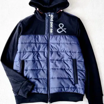 새상품급 per se 패딩 자켓 후드 골프 세탁 가능 경량 L