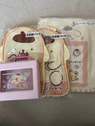 폼폼푸딩 행운권 (토트백, 수납 백 x2, 트렁크 케이스 핑크)