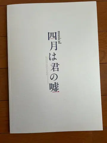 새상품 뮤지컬 4월은 너의 거짓 비주얼북 팜플렛