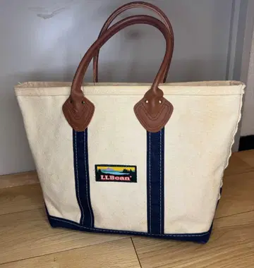 빈티지 LLBean 엘엘빈 토트 핸들 가죽 빈티지