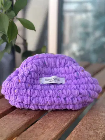 가마구치 크로셰 뜨개질 화장품 파우치 #7