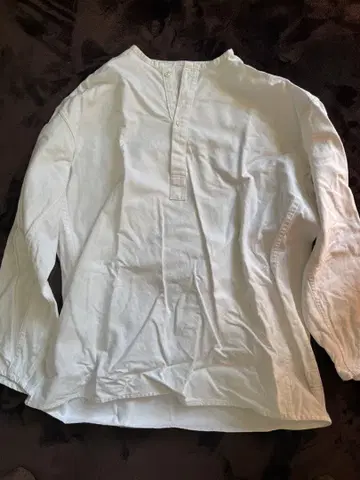 러시아군 슬리핑 셔츠 헨리넥