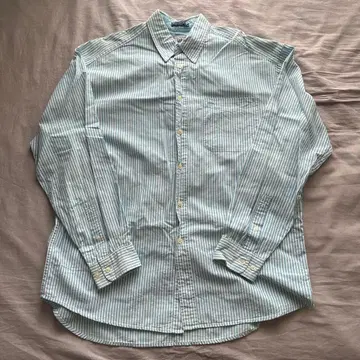 GAP 클래식 런더드 옥스포드 스카이블루 스트라이프