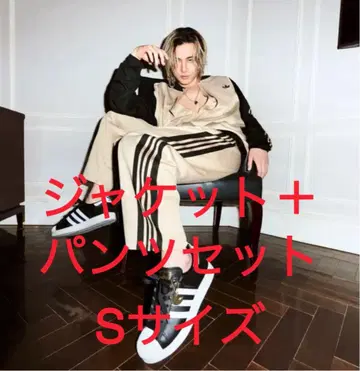 후지이 카제 착용 adidas 루즈 메쉬 저지 셋업 S사이즈