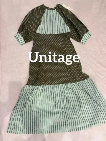 [새상품] 유니테이지 린넨 레트로 꽃무늬 원피스