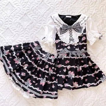 LIZ LISA Creamy Berry 패턴 셋업 사이즈 0 새상품급