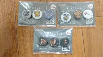 [ 새상품 미개봉품 ] 바이오하자드 복권 G상 캔뱃지 크리스 질 웨스커