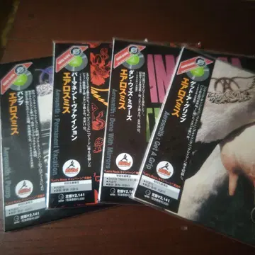 [초회 생산 한정판] 에어로스미스/종이 자켓 CD 4 타이틀 세트