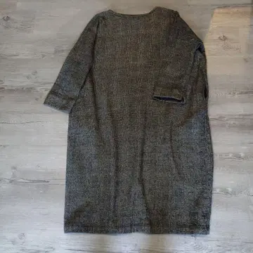 이치 코튼울 글렌체크 박스 원피스