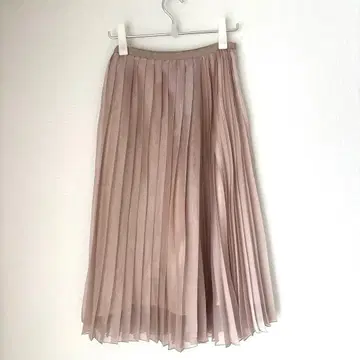 에스트네이션 오간자 플리츠 스커트