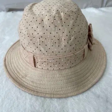 도트 무늬 리본 포함 이너 프로 닥터 내장 모자 햇형 헬멧