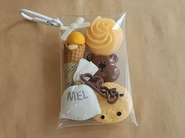 가챠 파우치 브라운 곰 오렌지 피에르 마르코 리