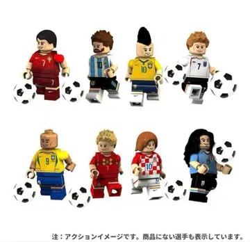 레고 호환 축구 선수 피규어 8체 세트