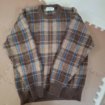 PAUL STUART 셰틀랜드 스웨터 체크 M