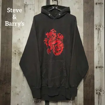 Steve & Barry's 드래곤 자수 후드티 후디 구제 의류