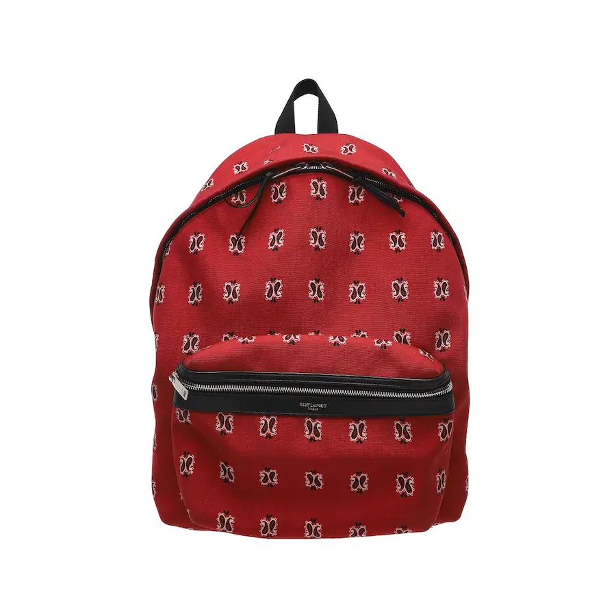 圣罗兰（Saint Laurent）印花图案狩猎背包