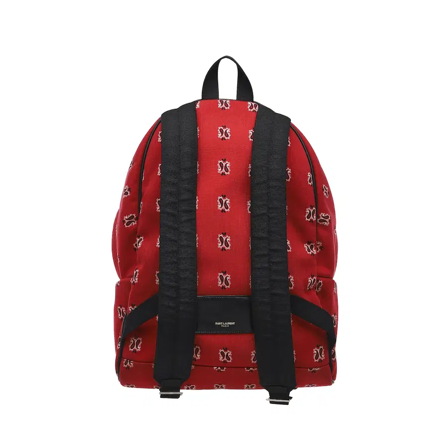 圣罗兰（Saint Laurent）印花图案狩猎背包