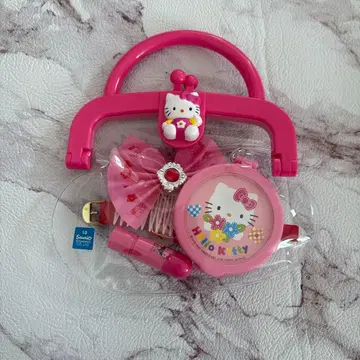 빈티지 희귀 레어 당시물 헬로키티 화장품 세트 핑크 완구