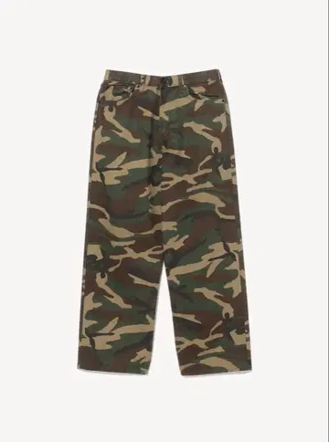[ 한정판 ] orSlow x BEAMS 카모 무늬 슈퍼 대디 팬츠