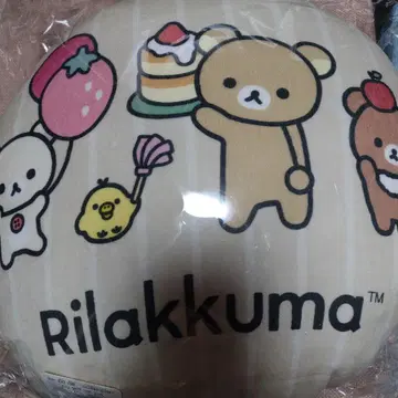 리락쿠마 쿠션 캔뱃지 잡화 세트