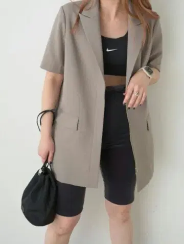 emmi/에미/벨로아 하프 레깅스/스패츠/브라운/브라운