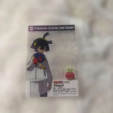 포켓몬스터 스구리 카지치 클리어 엽서 부록