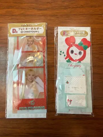 TWICE 제일복권 채영 사진 키링 메모지