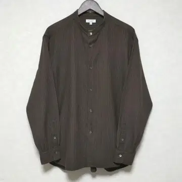 BEAUTY&YOUTH 넬 초크 스트라이프 밴드 카라 셔츠 XL