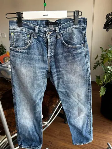 Johnbull 워시 블루 사루엘 데님